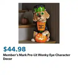 Sam's Club Member's Mark Pre-Lit Wonky Eye Character Decor offer