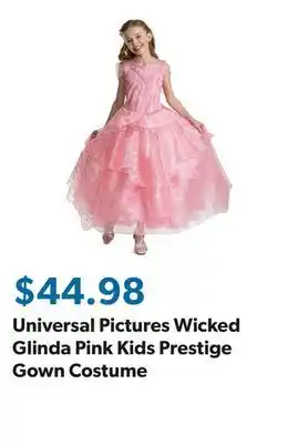 Sam's Club Universal Pictures Wicked Glinda Pink Kids Prestige Gown Costume offer