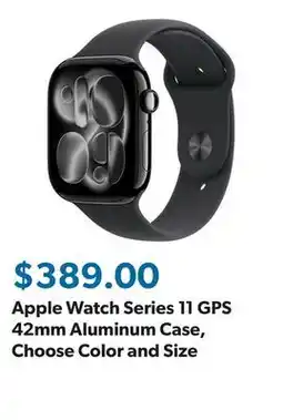 Sam's Club Apple Watch Series 11 GPS 42mm Aluminum Case, Choose Color and Size offer