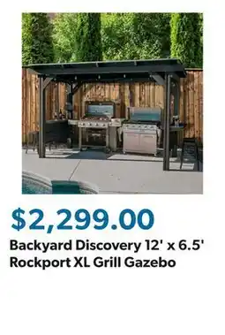 Sam's Club Backyard Discovery 12' x 6.5' Rockport XL Grill Gazebo offer