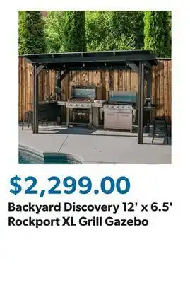 Sam's Club Backyard Discovery 12' x 6.5' Rockport XL Grill Gazebo offer