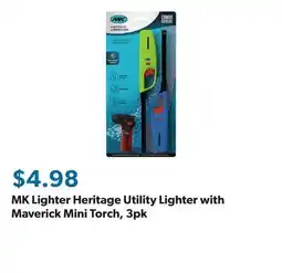 Sam's Club MK Lighter Heritage Utility Lighter with Maverick Mini Torch, 3pk offer