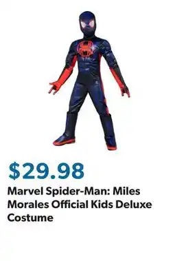 Sam's Club Marvel Spider-Man: Miles Morales Official Kids Deluxe Costume offer