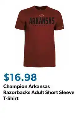 Sam's Club Champion Arkansas Razorbacks Adult Short Sleeve T-Shirt offer