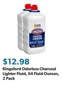 Sam's Club Kingsford Odorless Charcoal Lighter Fluid, 64 Fluid Ounces, 2 Pack offer
