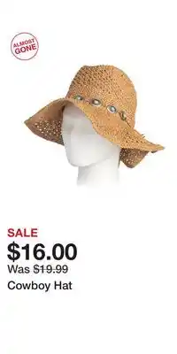 TJ Maxx Cowboy Hat offer