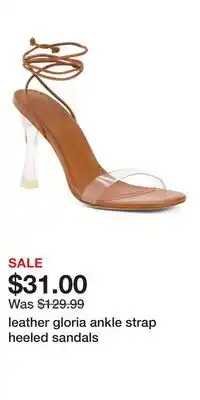 TJ Maxx leather gloria ankle strap heeled sandals offer