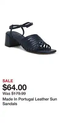 TJ Maxx Made In Portugal Leather Sun Sandals offer