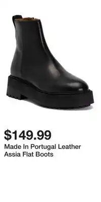 TJ Maxx Made In Portugal Leather Assia Flat Boots offer