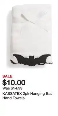 TJ Maxx KASSATEX 2pk Hanging Bat Hand Towels offer