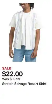 TJ Maxx Stretch Selvage Resort Shirt offer