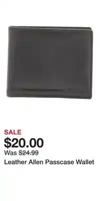 TJ Maxx Leather Allen Passcase Wallet offer
