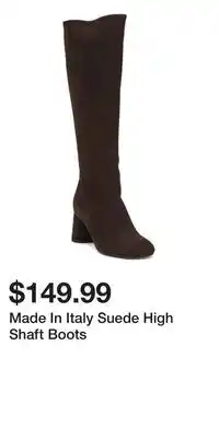 TJ Maxx Made In Italy Suede High Shaft Boots offer