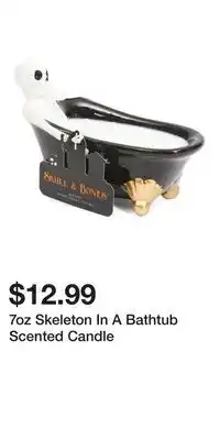 TJ Maxx 7oz Skeleton In A Bathtub Scented Candle offer