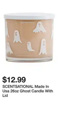 TJ Maxx SCENTSATIONAL Made In Usa 26oz Ghost Candle With Lid offer