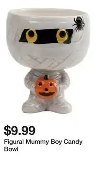 TJ Maxx Figural Mummy Boy Candy Bowl offer