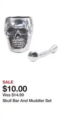 TJ Maxx Skull Bar And Muddler Set offer