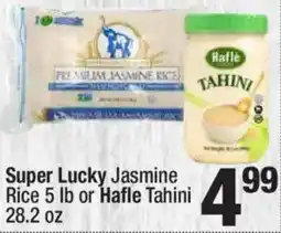 Super King Markets Super Lucky Jasmine Rice or Hafle Tahini offer