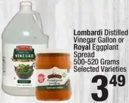 Super King Markets Lombardi distilled vinegar gallon or royal eggplant spread offer