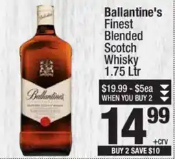 Super King Markets Ballantine's finest blended scotch whisky offer