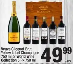 Super King Markets Veuve clicquot brut yellow label champagne or world wine collection offer