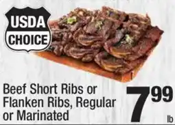 Super King Markets Beef Short Ribs or Flanken Ribs, Regular Ib or Marinated offer