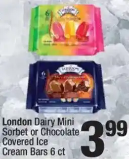 Super King Markets London dairy mini sorbet or chocolate covered ice cream bars offer