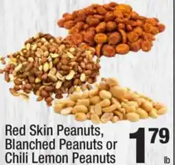 Super King Markets Red Skin Peanuts, Blanched Peanuts or Chili Lemon Peanuts offer