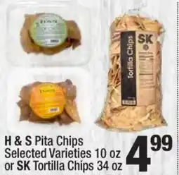 Super King Markets H & S Pita Chips or SK Tortilla Chips offer