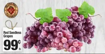 Super King Markets Red seedless grapes offer