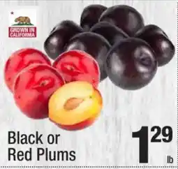 Super King Markets Black or Red Plums offer
