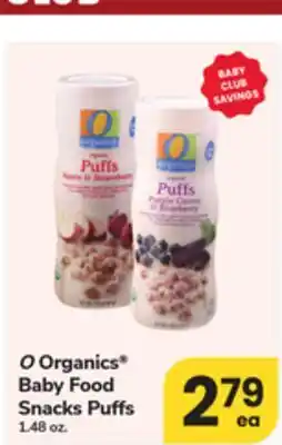ACME O Organics Baby Food Snacks Puffs offer