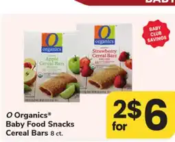ACME O Organics Baby Food Snacks Cereal Bars offer