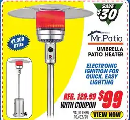 Big 5 Mr. Patio Propane Umbrella Patio Heater offer