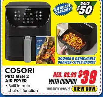 Big 5 Cosori Pro Gen 2 Air Fryer 5.8 Quart offer