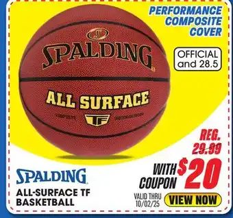 Big 5 Spalding All-Surface TF Basketball offer