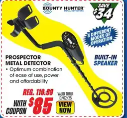 Big 5 Bounty Hunter Prospector Metal Detector offer