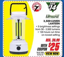 Big 5 LitezAll 3500-Lumen Rechargeable Lantern offer