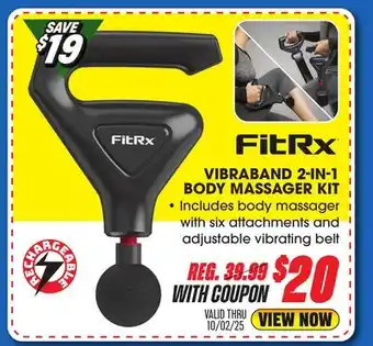 Big 5 FitRx Vibraband 2-in-1 Body Massager Kit offer