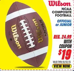 Big 5 Wilson NCAA Composite Official Football offer