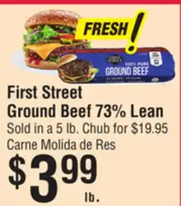 Smart & Final First Street Ground Beef 73% Lean offer