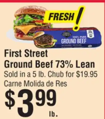 Smart & Final First Street Ground Beef 73% Lean offer
