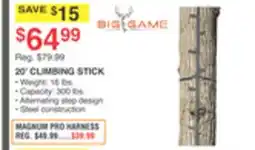 Dunham's Sports BIG GAME 20' CLIMBING STICK offer