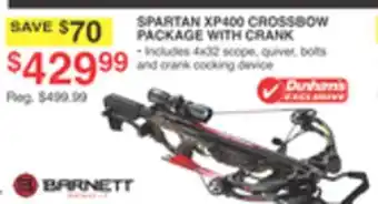 Dunham's Sports SPARTAN XP400 CROSSBOW PACKAGE WITH CRANK offer