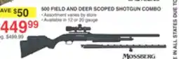 Dunham's Sports 500 FIELD AND DEER SCOPED SHOTGUN COMBO offer