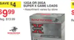 Dunham's Sports 12GA OR 20GA SUPER X GAME LOADS offer