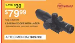 Dunham's Sports 2.5-10X40 SCOPE WITH LASER offer