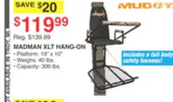 Dunham's Sports MUDDY MADMAN XLT HANG-ON offer