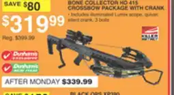 Dunham's Sports BONE COLLECTOR HD 415 CROSSBOW PACKAGE WITH CRANK offer