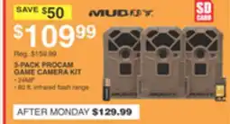 Dunham's Sports MUDDY 3-PACK PROCAM GAME CAMERA KIT offer